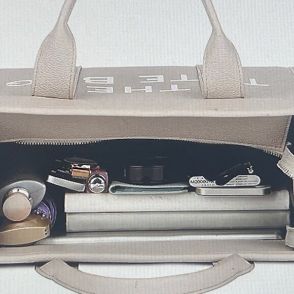 The Tote bag for Women, Leather Muddy gray #765 - Picture 5 of 12